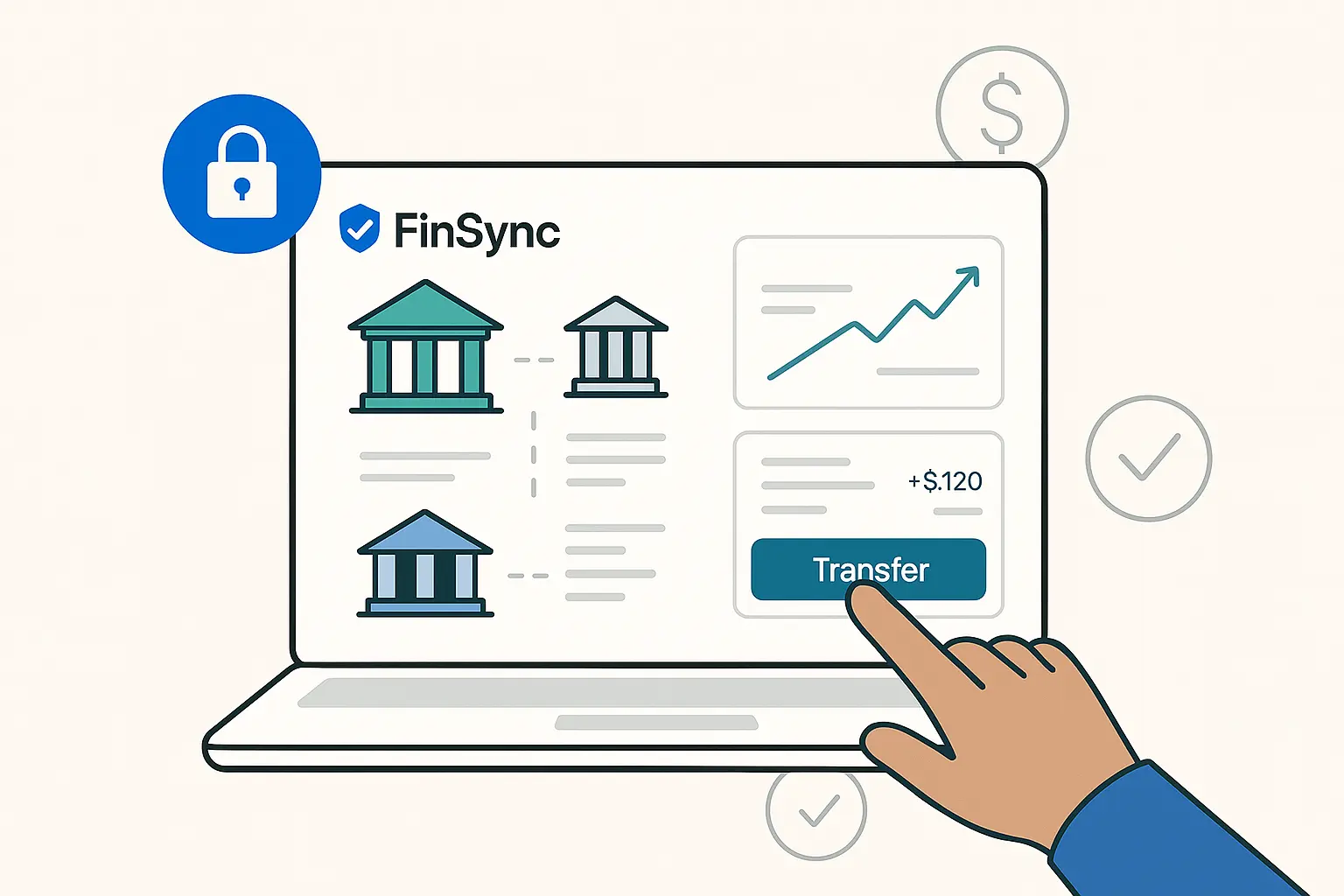 FinSync Bank – Online Banking & Finance Dashboard
